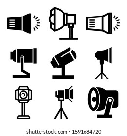 spotlight icon isolated sign symbol vector illustration - Collection of high quality black style vector icons
