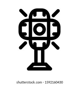 spotlight icon isolated sign symbol vector illustration - high quality black style vector icons
