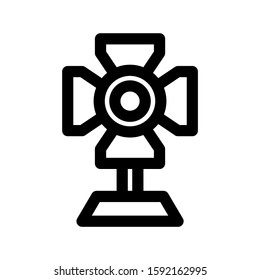 spotlight icon isolated sign symbol vector illustration - high quality black style vector icons
