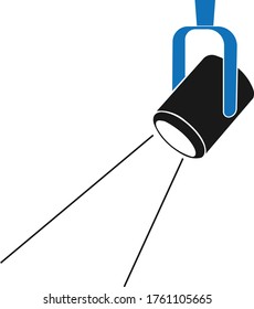 Icono de foco, ilustración vectorial de icono de luz