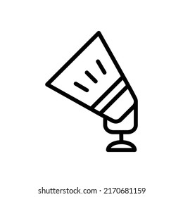 Spotlight Icon. Line Art Style Design Isolated On White Background