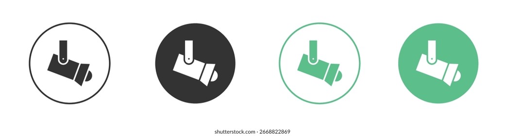 Conjunto de iconos de Vector de línea plana mínima.