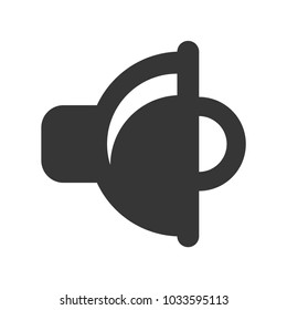 Spotlight Icon on White Background. Vector