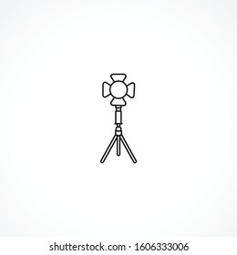 Spotlight icon on white background. Spotlight icon on white background. Spotlight icon on white background. 