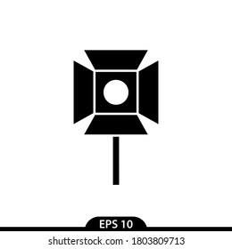 Spotlight icon on white background