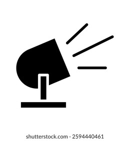 Spotlight icon on white background