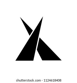 Spotlight icon, projector light symbol. Simple illustration for web or mobile app, flat vector
