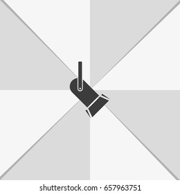 Spotlight icon. Searchlight illustration.