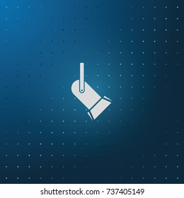 Spotlight icon. Searchlight illustration.