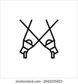 icono de foco. Icono de la luz de búsqueda. ilustración vectorial sobre fondo blanco. colores modificables eps 10