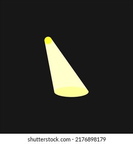 spotlight icon. Searchlight icon. vector illustration for mobile concept and web design on background