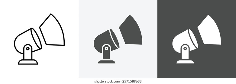 Spotlight icon set vector art