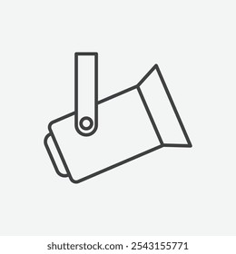 Spotlight icon set. vector illustration.