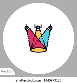 Spotlight icon sign vector,Symbol, logo illustration for web and mobile