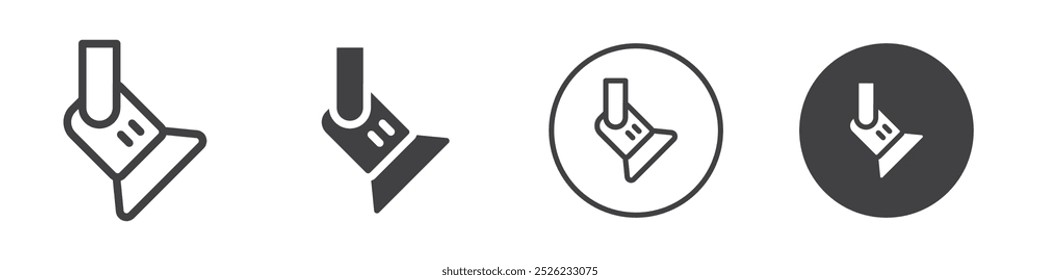 Spotlight icon Simple outline vector logo