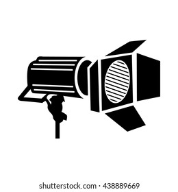 Spotlight icon in simple style