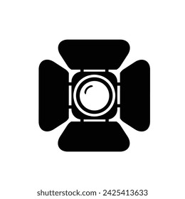 Icono de Proyector. Ilustración vectorial de símbolo de luz de estudio.