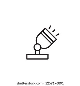 Spotlight icon. Studio light vector icon. Scene lights symbol.  Trendy Flat style for graphic design, Web site, UI. EPS10. - Vector illustration