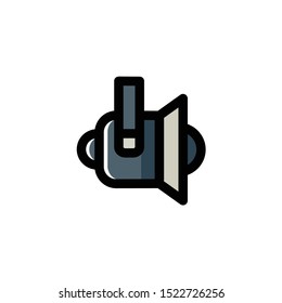 Spotlight Icon , Studio Logo, Cinema Symbol .