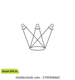 spotlight icon studio symbol illustration vector eps 10 logo template
