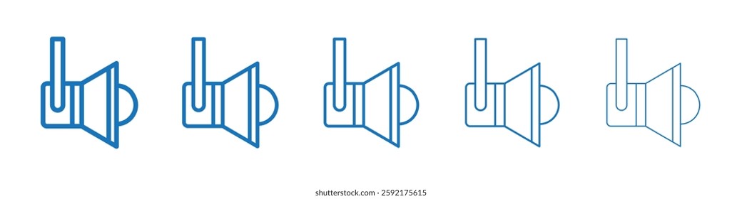 Spotlight icon Symbol collection thin outline set