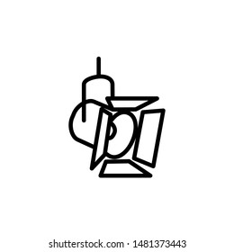 spotlight icon, symbol design template