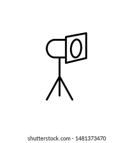 spotlight icon, symbol design template