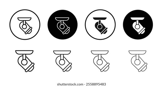 Spotlight icon Symbol mark in filled style