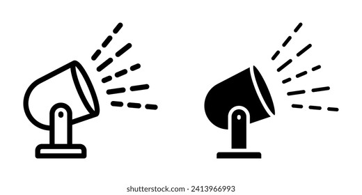 Spotlight icon. symbol for mobile concept and web design. vector illustration
