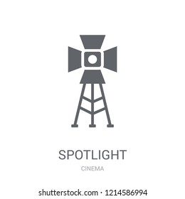 Spotlight icon. Trendy Spotlight logo concept on white background from Cinema collection. Suitable for use on web apps, mobile apps and print media.