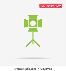 Spotlight icon. Vector concept illustration for design.