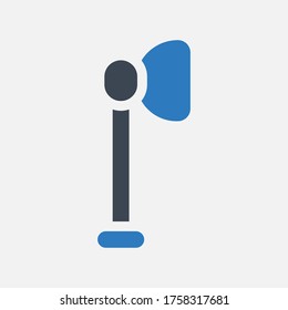 spotlight icon vector illustration.use for camera, photography, studio icons .