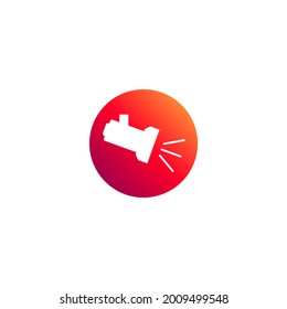 Icono de foco. Ilustración vectorial para concepto móvil y diseño web.
