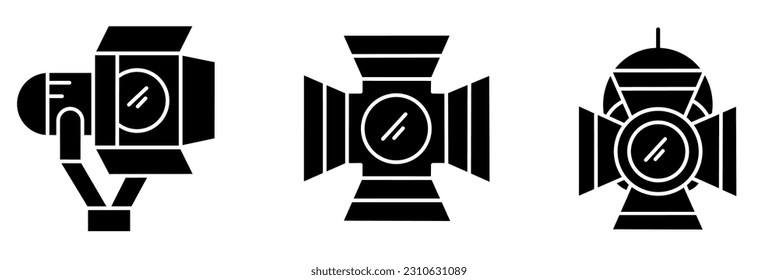 Spotlight icon vector illustration. Stock vector.