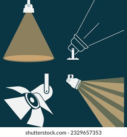 Diseño de la ilustración del vector de icono de destello