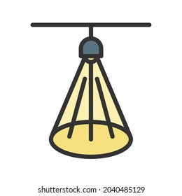 Spotlight icon vector image. Can also be used for Physical Fitness. Suitable for mobile apps, web apps and print media.