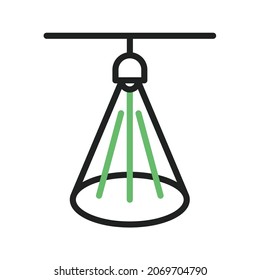 Spotlight icon vector image. Can also be used for Physical Fitness. Suitable for mobile apps, web apps and print media.