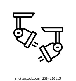 spotlight icon. vector line icon for your website, mobile, presentation, and logo design.