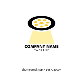 Spotlight icon vector logo illustration