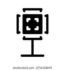 Spotlight Icon Vector Symbol Design Illustration