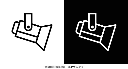 Spotlight Symbol Vektorsymbol im trendigen flachen Stil