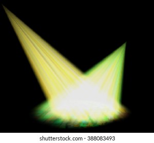 Spotlight isolated vector. Scene illumination. Bright lighting with spotlights. Light Effects. Vector spotlight. 3
