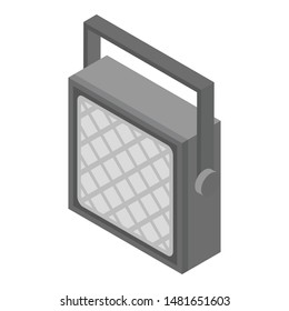 Spotlight lamp icon. Isometric of spotlight lamp vector icon for web design isolated on white background