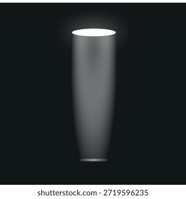 Haz de luz de foco sobre fondo oscuro