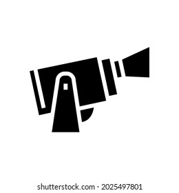 spotlight lighting glyph icon vector. spotlight lighting sign. isolated contour symbol black illustration