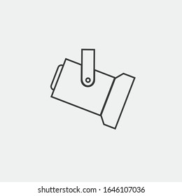 icono de vector de línea de foco