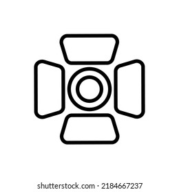 Spotlight logo simple icon vector. Flat design.ai
