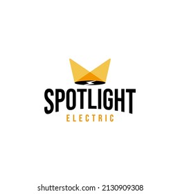 Spotlight make shadow Diseño del logotipo Electric