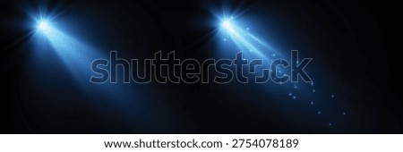 Spotlight on dark wall, realistic soft concert light on abstract stage png. Realistic light source set on transparent bg with reflection on floor. Scene floodlight spotlight stage beam. Lighted scene.