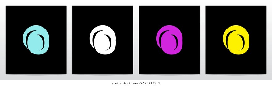 Spotlight On Letter Casting a Shadow Initial Logo Design O